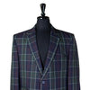 Mens Blazer Green Blue Red Tartan Plaid Wool Dress Formal Suit Jacket Wedding Sport Coat 44R