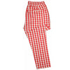 Mens Pants Joggers Red White Plaid Check Cotton Drawstring Loose Harem Casual XL