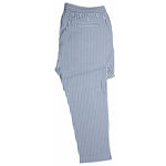 Mens Pants Joggers Blue White Striped Drawstring Loose Harem Casual Beach XL