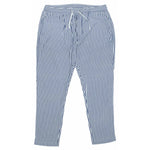 Mens Pants Joggers Blue White Striped Drawstring Loose Harem Casual Beach XL