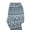 Mens Pants Joggers Blue Beige Geometric Floral Drawstring Loose Harem Casual XL