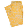 Mens Pants Joggers Yellow Graphic Nautical Drawstring Harem Casual Beach Large