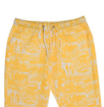 Mens Pants Joggers Yellow Graphic Nautical Drawstring Harem Casual Beach Large