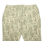 Mens Pants Joggers Beige Green Ethnic Tribal Graphic Drawstring Loose Harem XL