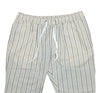 Mens Pants Jogger Beige Gray Striped Drawstring Loose Harem Casual Beach Medium