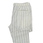 Mens Pants Jogger Beige Gray Striped Drawstring Loose Harem Casual Beach Medium