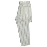 Mens Pants Jogger Beige Gray Striped Drawstring Loose Harem Casual Beach Medium