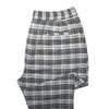 Mens Pants Joggers White Black Plaid Cotton Drawstring Loose Harem Casual XL