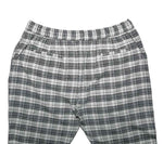 Mens Pants Joggers White Black Plaid Cotton Drawstring Loose Harem Casual XL