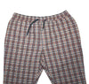 Mens Pants Joggers Orange White Plaid Drawstring Loose Harem Casual Beach XL