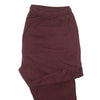 Mens Pants Joggers Burgundy Cotton Stretch Drawstring Loose Harem Casual XL