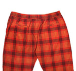 Mens Pants Joggers Red Black Plaid Drawstring Loose Harem Casual Beach Large