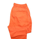 Mens Pants Joggers Orange Cotton Stretch Drawstring Harem Casual Beach Large