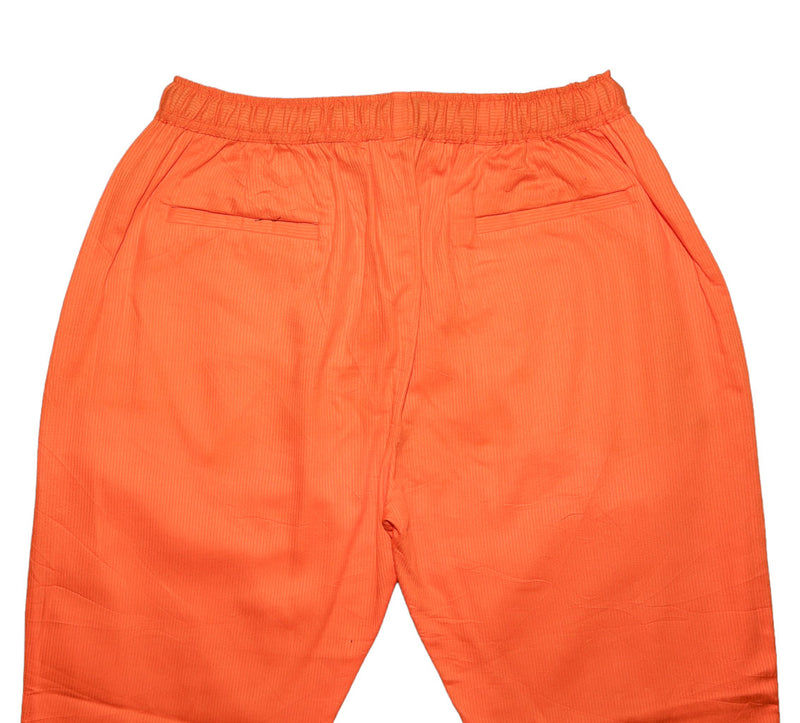 Mens Pants Joggers Orange Cotton Stretch Drawstring Harem Casual Beach Large