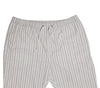 Mens Pants Joggers Beige Striped Cotton Drawstring Loose Casual Beach Large