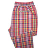 Mens Pants Joggers Multicolor Plaid Check Drawstring Loose Casual Beach Large