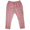 Mens Pants Joggers Multicolor Plaid Check Drawstring Loose Casual Beach Large