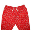 Mens Pants Joggers Red White Floral Drawstring Loose Harem Casual Beach Large