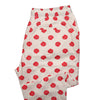 Mens Pants Joggers Red White Roses Floral Drawstring Loose Casual Beach Large