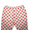 Mens Pants Joggers Red White Roses Floral Drawstring Loose Casual Beach Large