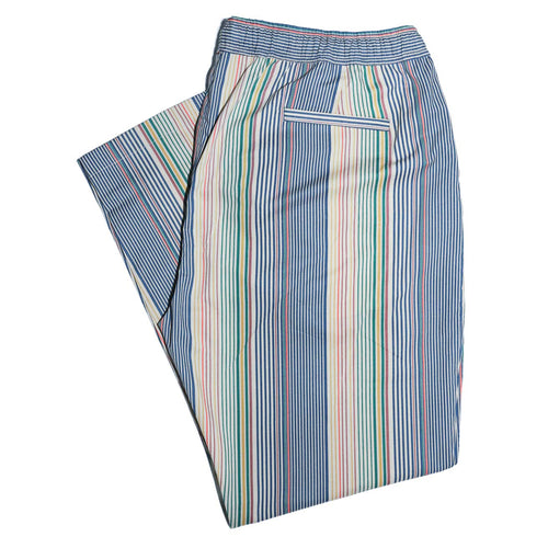 Mens Pants Joggers Multicolor Striped Drawstring Loose Harem Casual Beach XL