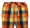 Mens Pants Joggers Orange Yellow Blue Plaid Check Cotton Loose Harem Casual XL