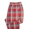 Mens Pants Joggers Red Plaid Check Drawstring Loose Harem Casual Beach Large