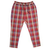 Mens Pants Joggers Red Plaid Check Drawstring Loose Harem Casual Beach Large