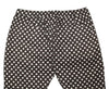 Mens Pants Joggers Brown White Polka Dot Drawstring Loose Harem Casual Beach XL