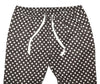 Mens Pants Joggers Brown White Polka Dot Drawstring Loose Harem Casual Beach XL