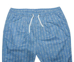 Mens Pants Joggers Blue Floral Cotton Drawstring Loose Harem Casual Beach XL