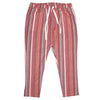 Mens Pants Joggers Pink Purple Orange Striped Drawstring Harem Casual Beach XL