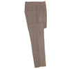 Mens Gurkha Pants Brown Check Corduroy Slim Straight High Waist Flat Front 34