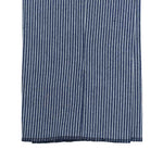 Mens Gurkha Pants Blue White Striped Cotton Slim High Waist Dress Trousers 32