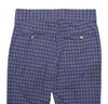 Mens Gurkha Pants Blue Red Beige Plaid Check Cotton Slim Straight High Waist 32