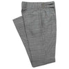 Mens Gurkha Pants Gray Plaid Check Slim High Waist Flat Front Dress Trousers 32