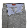 Mens Gurkha Pants Gray Plaid Check Slim High Waist Flat Front Dress Trousers 32