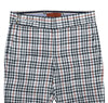 Mens Gurkha Pants Black White Orange Plaid Check Slim High Waist Flat Front 32