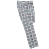 Mens Gurkha Pants Black White Orange Plaid Check Slim High Waist Flat Front 32