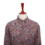 Mens Silk Shirt Button Up Multicolor Floral Graphic Dress Casual Party Beach XL