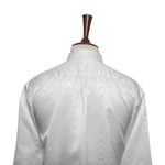 Mens Silk Shirt Button Up White Abstract Designer Dress Casual Party Beach XL