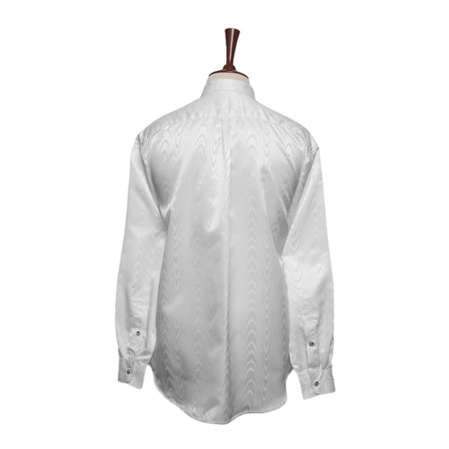 Mens Silk Shirt Button Up White Abstract Designer Dress Casual Party Beach XL