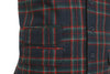 Mens Vest Suit Lapel Blue Green Red Plaid Wool Dress Formal Waistcoat XL 46